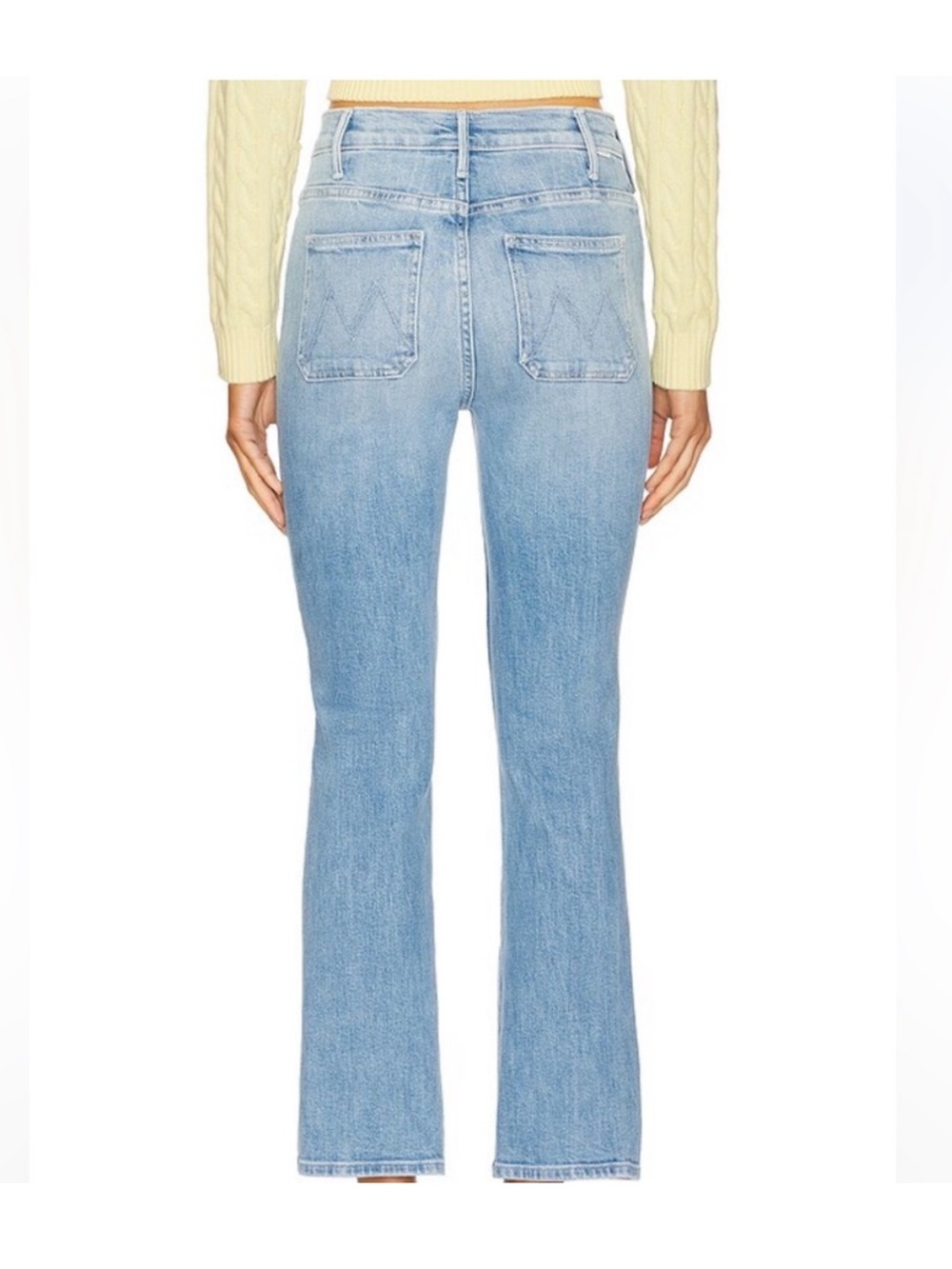 MOTHER hustler patch pocket ankle jeans